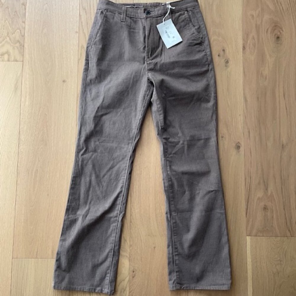 NWT Ag Tailored Kinsley Sueded Sateen High Rise Crop Pant Size 26